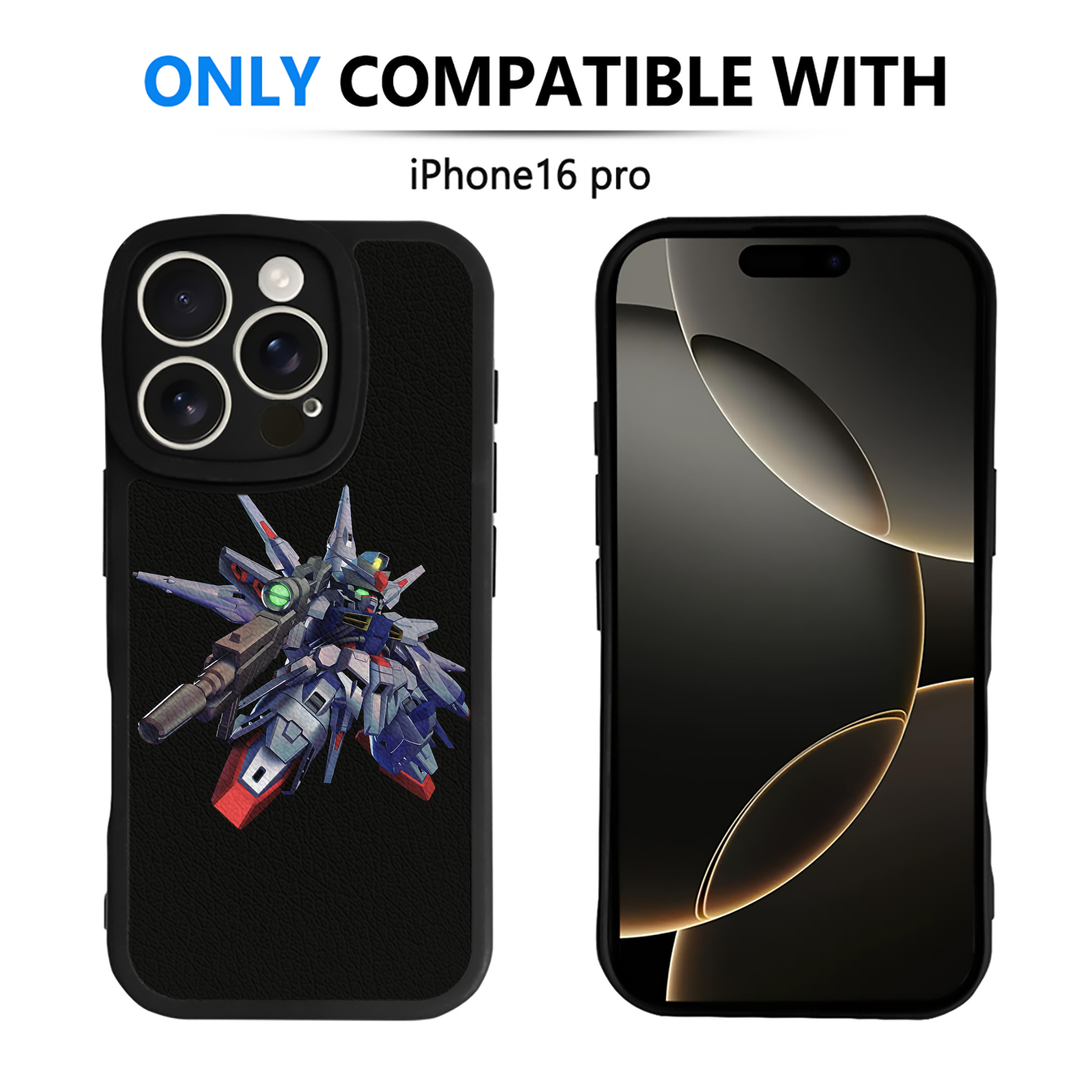 （画像用） 機動戦士ガンダム Mobile Suit Gundam 【iPhone 16シリーズ対応】シリコンスマホケース（レザー調） 材質：シリコン